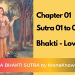 Ch 01 Sutra 01 to 04 - Bhakti - Love Divine